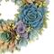 14" Wooden Floral Spring Artificial Wreath with Seed Pods